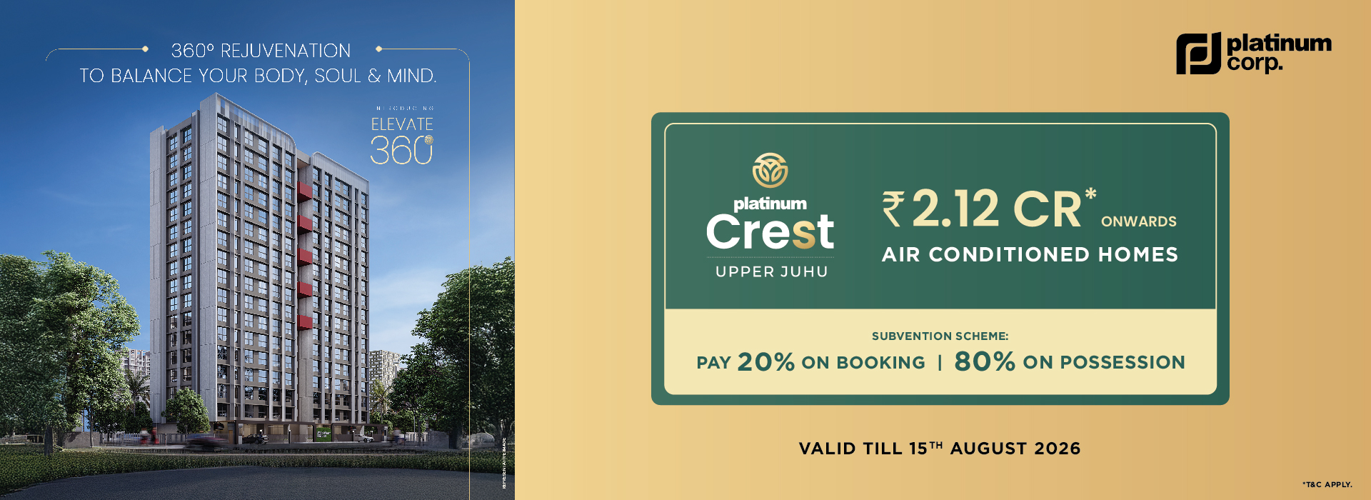 Platinum Crest luxury residences at Upper Juhu